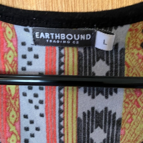 Cute multicolored patterned dress. Pockets!! EUC - Picture 7 of 14